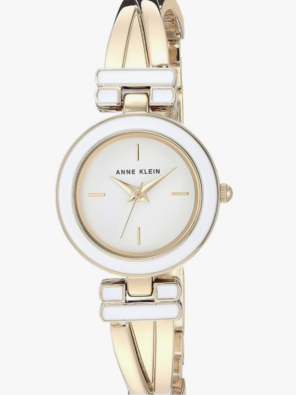 Anne Klein AK/3284WTST Gold White Bangle Watch & 3 Bracelet Gift Set  NWT Boxed - Picture 4 of 7